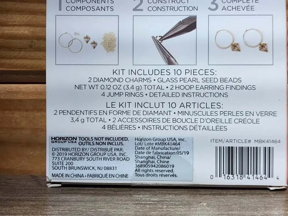 Diamonds Are Forever DIY Earring Kit Mini Kit MBK41464